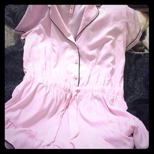 Vs pink silk robe